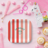 La Dolce Vita Amalfi Coast Cabana Stripe Papieren Bordje (Feest)