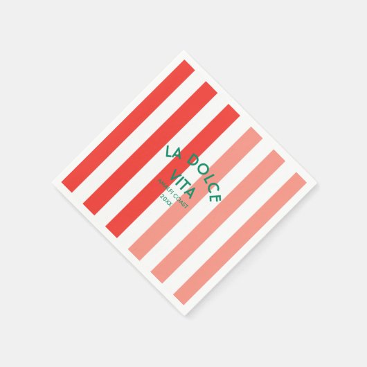 La Dolce Vita Amalfi Coast Cabana Stripe Servet (Hoek)