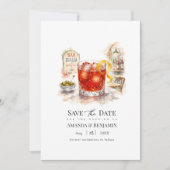 La Dolce Vita Amalfi Coast Spritz Cocktail Save The Date (Voorkant)