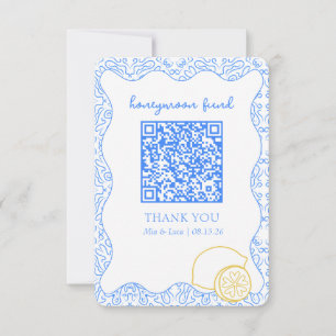 La Dolce Vita Amalfi Honeymoon Fund QR Code Kaart