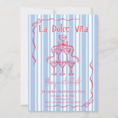 La Dolce Vita Bachelorette Weekendschema Kaart (Voorkant)