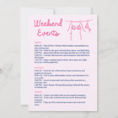 La Dolce Vita Beach Party vrijgezellenweekend Kaart (Achterkant)