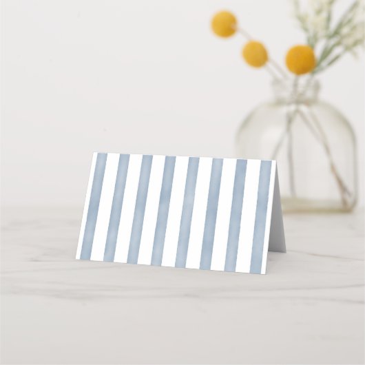 La Dolce Vita Blauw Gestreepte Gevouwen Plaats Kaa Plaatskaartje (Achterkant)