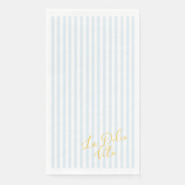 La Dolce Vita Blauwe Gestreepte Papieren Servet