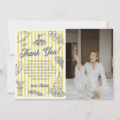 La Dolce Vita Bridal Shower Thank You Card  Photo  Kaart (Voorkant)
