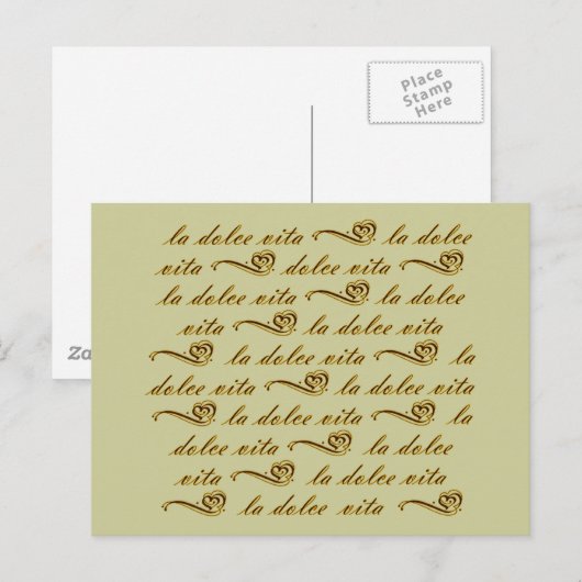 La Dolce Vita Briefkaart (Voorkant / Achterkant)