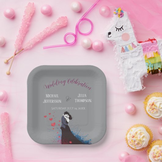 La Dolce Vita bruiloft Franse inspiratie jaren 194 Papieren Bordje (Feest)