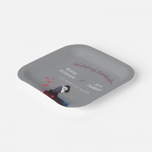 La Dolce Vita bruiloft Franse inspiratie jaren 194 Papieren Bordje (Gebogen)