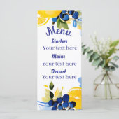 La Dolce Vita bruiloft Menu (Staand voorkant)