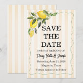 La Dolce Vita Bruiloft Save The Date (Voorkant / Achterkant)