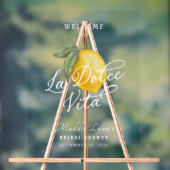 La Dolce Vita Bruiloft Welkom Bord (Neutraal)