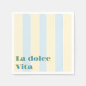 La dolce vita bruiloftsborrel servet (Voorkant)