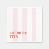 La dolce vita bruiloftsborrel servet (Voorkant)