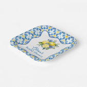 La Dolce Vita Bruiloftsfeest met Citroen Papieren Bordje (Gebogen)