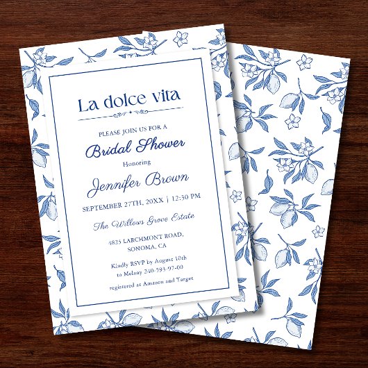La Dolce Vita Bruiloftsfeest Uitnodiging | Italiaa