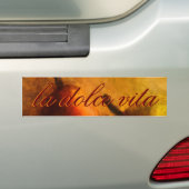La Dolce Vita Bumpersticker (Op auto)