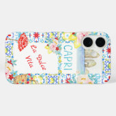 La Dolce Vita Capri Blue Tiles Italian Case-Mate iPhone Case (Achterkant (horizontaal))