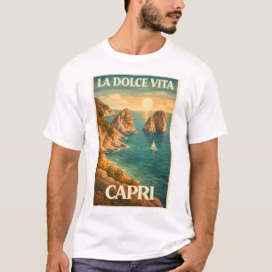 La Dolce Vita Capri Reisreportage uit het verleden T-shirt