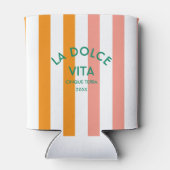 La Dolce Vita Cinque Terra Cabana Stripe Blikjeskoeler (Achterkant)