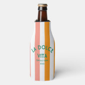 La Dolce Vita Cinque Terra Cabana Stripe Flesjeskoeler (Fles Voorkant)