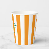 La Dolce Vita Cinque Terra Cabana Stripe Papieren Bekers (Achterkant)