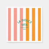 La Dolce Vita Cinque Terra Cabana Stripe Servet (Voorkant)