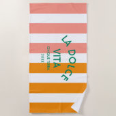 La Dolce Vita Cinque Terra Cabana Stripe Strandlaken (Voorkant)