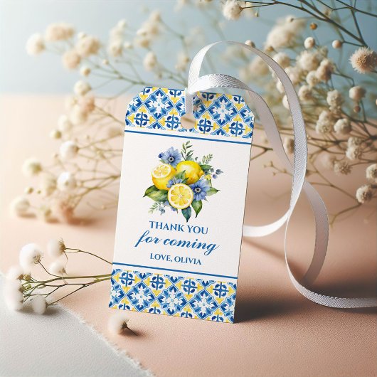 La Dolce Vita Citroen Bedankt Cadeaulabel