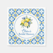 La Dolce Vita citroen bruidsdiner Servet (Voorkant)