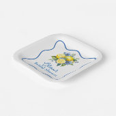 La Dolce Vita citroen bruidsdouche Papieren Bordje (Gebogen)