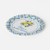 La Dolce Vita citroen bruiloftsfeest Papieren Bordje (Gekanteld)