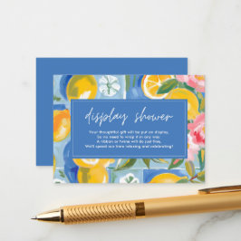 La dolce vita citroen Vrijgezellenfeest display do Informatiekaartje