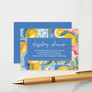 La dolce vita citroen Vrijgezellenfeest display do Informatiekaartje