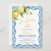 La Dolce Vita Citroen Vrijgezellenfeest Invitatio Kaart (Voorkant)