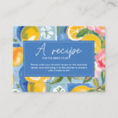 La dolce vita citroen Vrijgezellenfeest Neem een r Informatiekaartje (Voorkant)