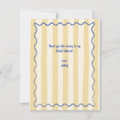 La Dolce Vita Citroenen Italiaans Bruidsdiner Bedankkaart (Achterkant)