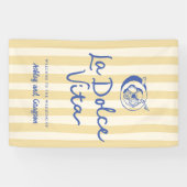 La Dolce Vita Citroenen Italiaans Huwelijk Bord Spandoek (Horizontaal)