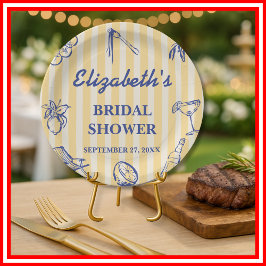 La Dolce Vita Citroenen Italiaanse Bruidsdouche Papieren Bordje