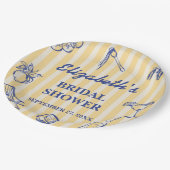 La Dolce Vita Citroenen Italiaanse Bruidsdouche Papieren Bordje (Gekanteld)