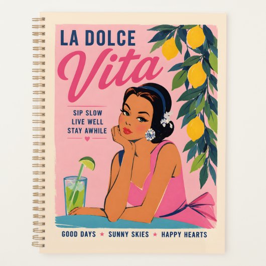 La Dolce Vita Citroenposter Planner (Voorkant)