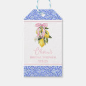 La Dolce Vita Citroenroze Strik Bedankt Cadeaulabel (Voorkant)