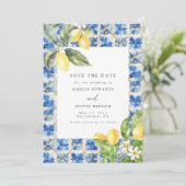 La Dolce Vita Citrus Citrus Bewaar de datum Kaart (Staand voorkant)