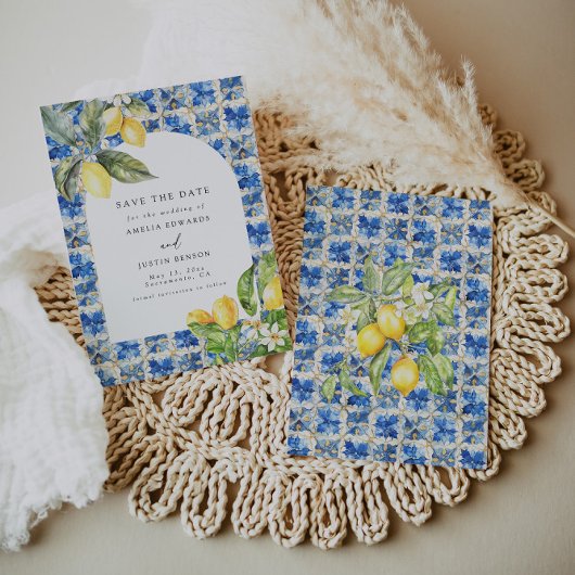 La Dolce Vita Citrus Citrus Bewaar de datum Kaart