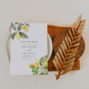 La Dolce Vita Citrus Citrus Bewaar de datum Kaart