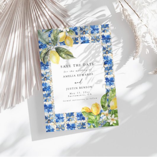 La Dolce Vita Citrus Citrus Bewaar de datum Kaart