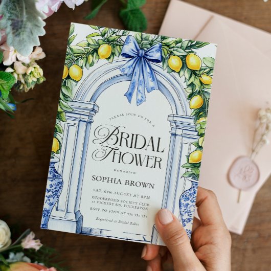 La Dolce Vita Citrus Greenery Vrijgezellenfeest Kaart