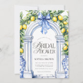 La Dolce Vita Citrus Greenery Vrijgezellenfeest Kaart (Voorkant)