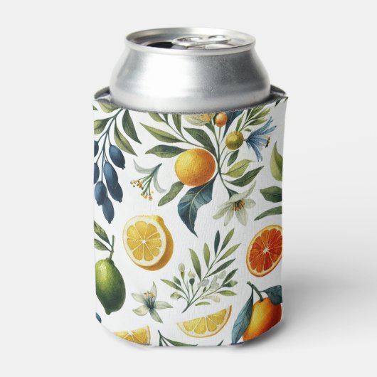 La Dolce Vita Citrus Vibrant Mediterrane Stijl Blikjeskoeler (Blikje Voorkant)