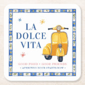 La Dolce Vita Drank Onderschepper Kartonnen Onderzetters (Voorkant)