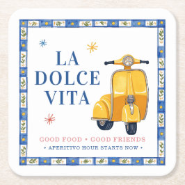 La Dolce Vita Drank Onderschepper Kartonnen Onderzetters
